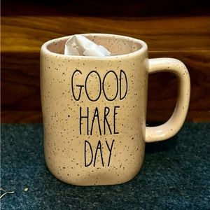 Rae Dunn “Good hare day” mug. Used for display only.